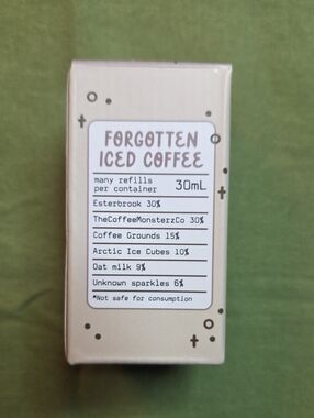 The Coffee Monsterz Co Forgotten Iced Coffee Ink NWT
